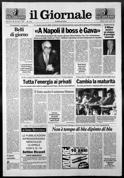 Il giornale : quotidiano del mattino